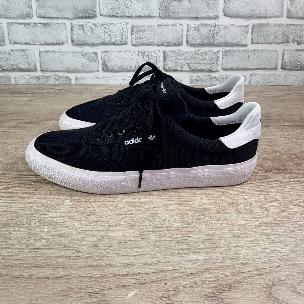 Adidas 3MC Skate Shoes Canvas Black Mens 10.5